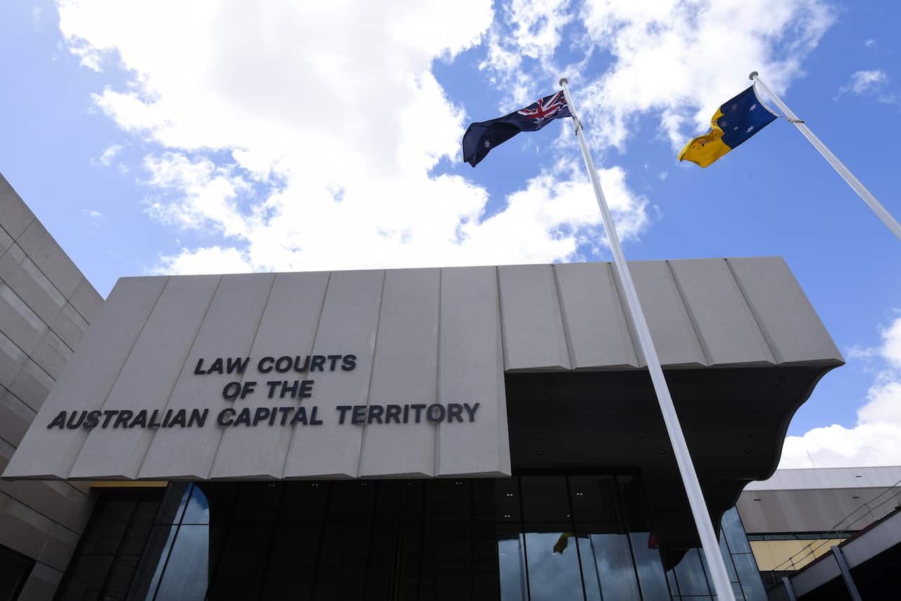 General view of the Supreme Court in Canberra, Thursday, November 22, 2018. Today an ACT Supreme Court jury found David Harold Eastman not guilty of the 1989 murder of police chief Colin Winchester. (AAP Image/Lukas Coch) NO ARCHIVING