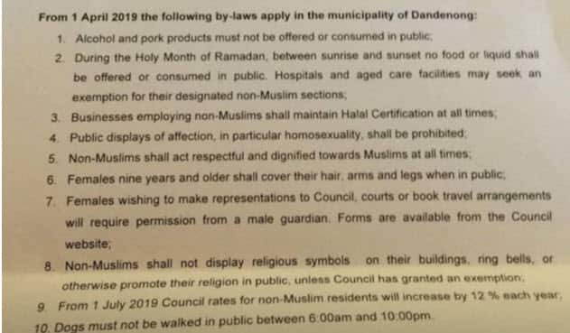 A copy of the letter.