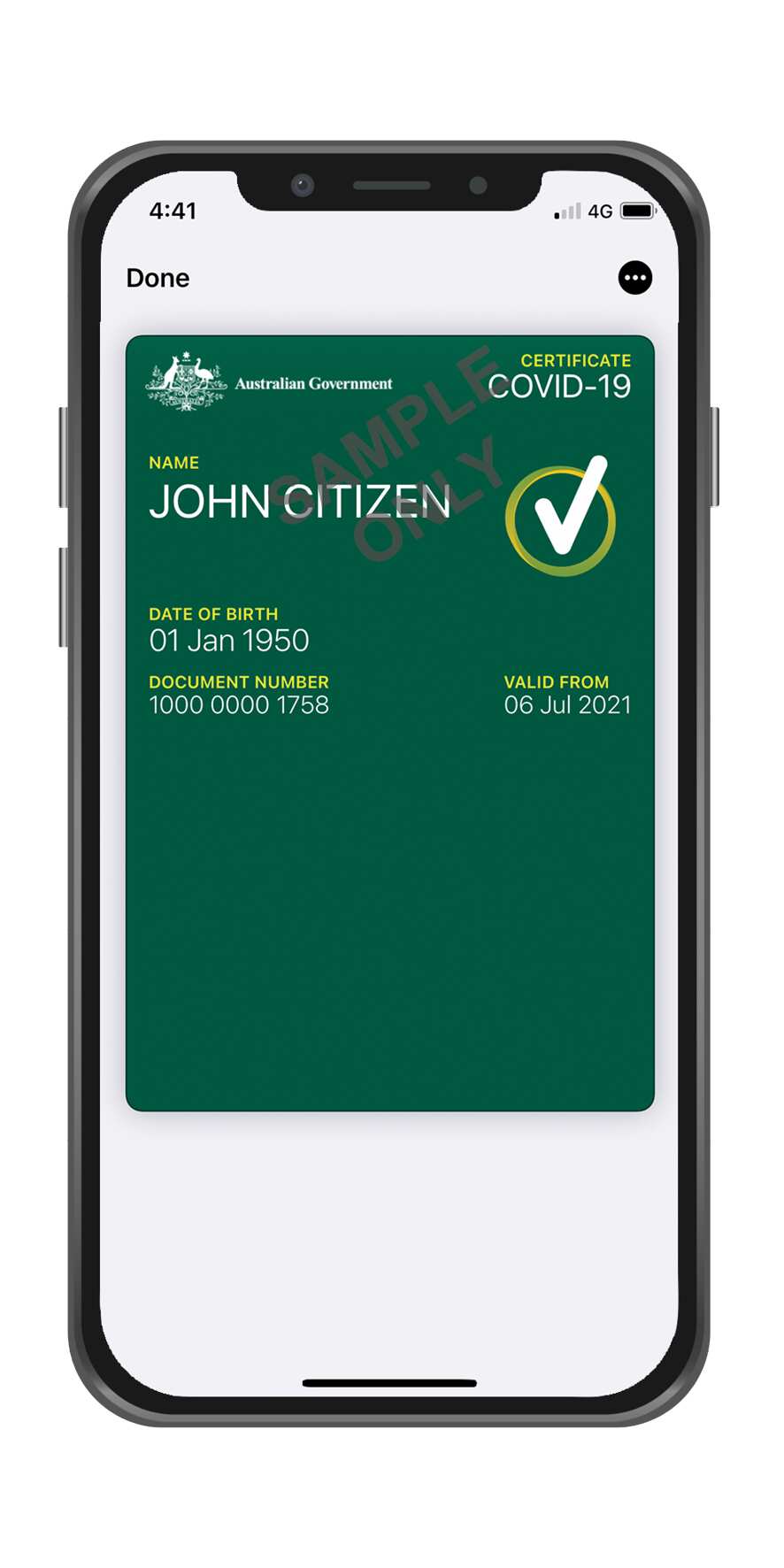 COVID-19 certificiate 