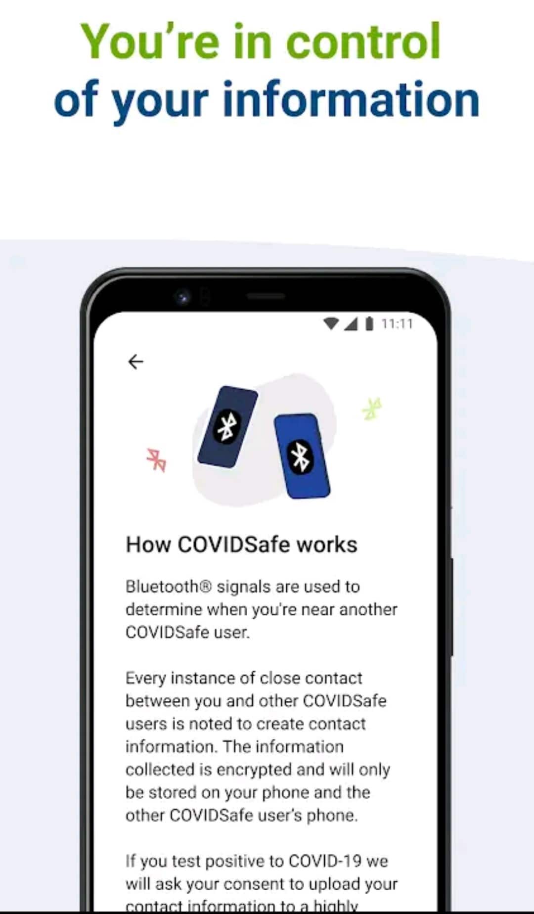 You control your information