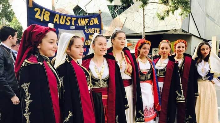 Cretans, ANZAC Day 2019. 