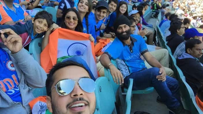 Indian cricket fans at MCG