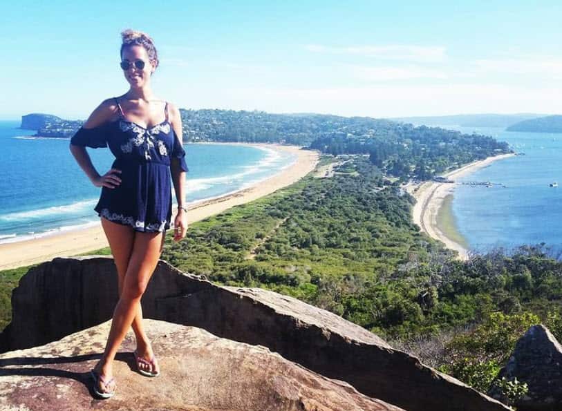 Cristiana Crivellaro a Palm Beach, in NSW