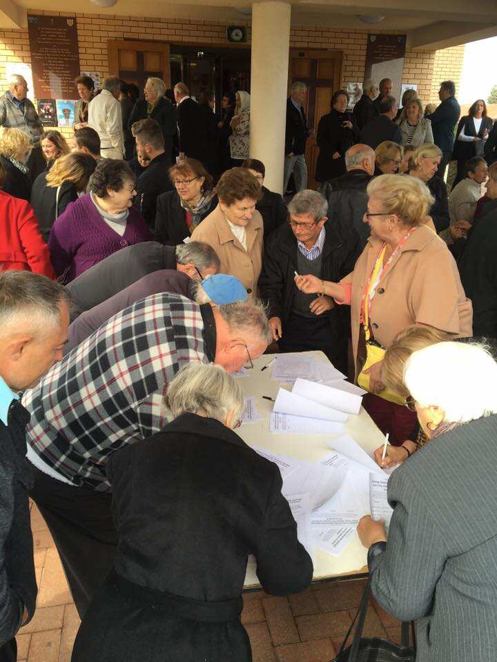 Croatian petition Sydney