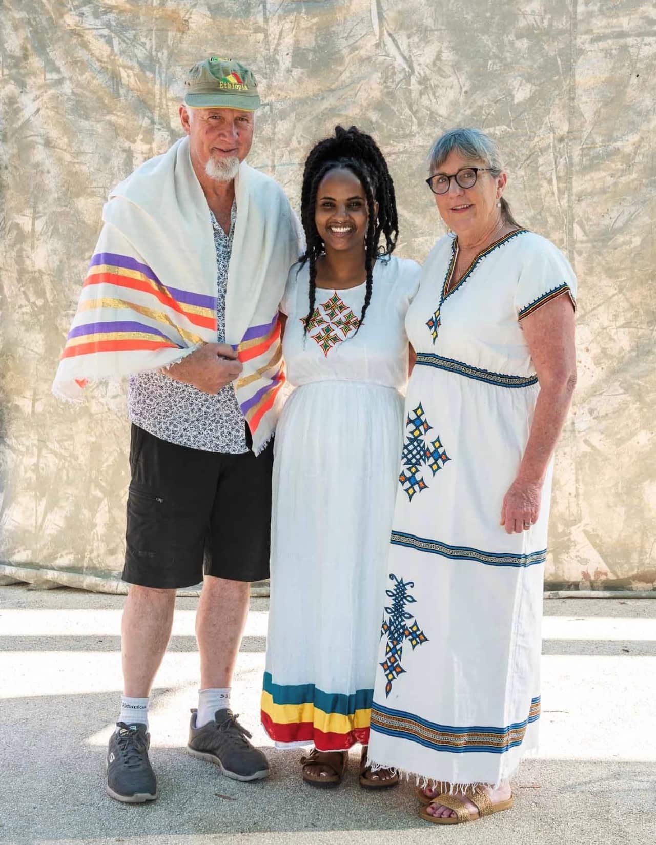 Rahel Davies and family