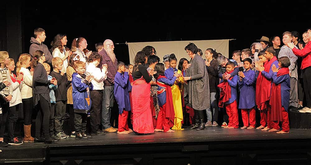 Nepali kids at Goulburn's Youth Theatre Festival at Lieder Theatre