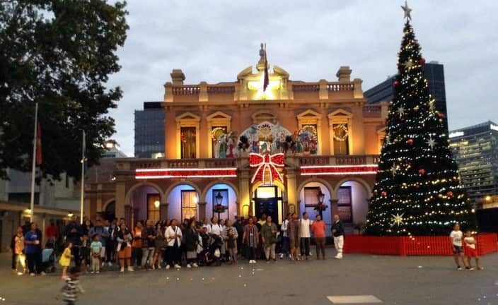 Parramatta Town Hall Christmas