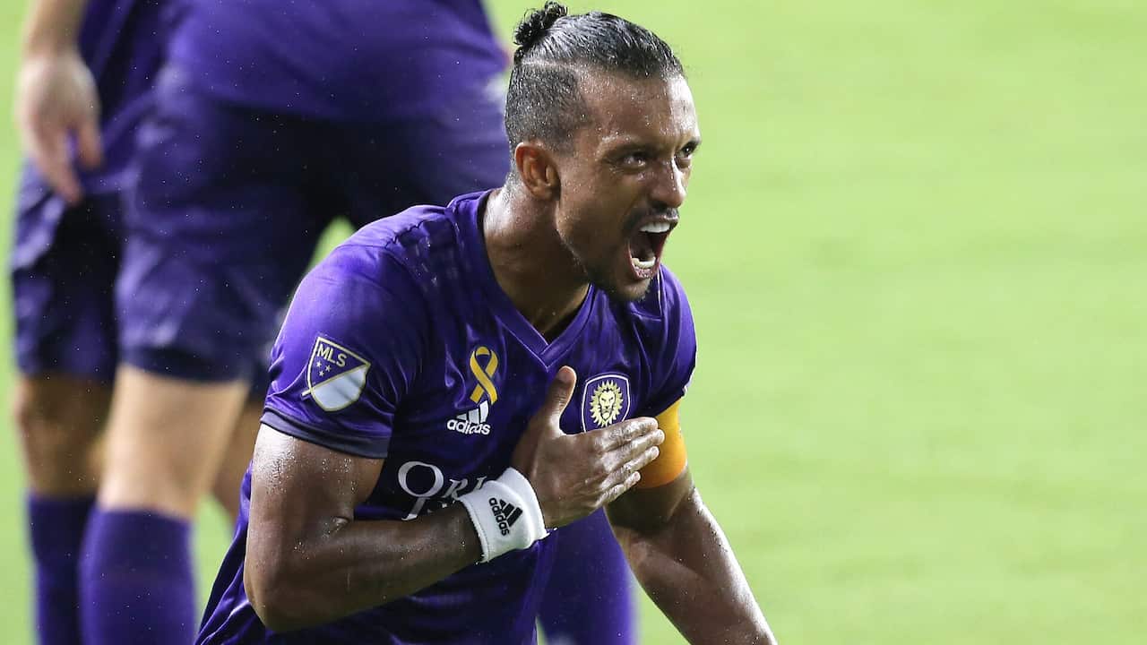 Nani a celebrar um bom momento ao serviço dos norte-americanos do Orlando City.