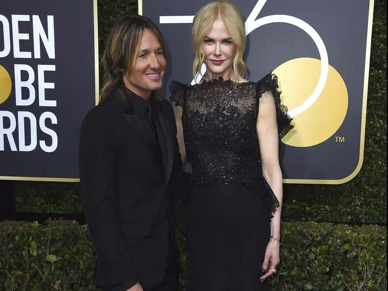 Keith Urban and Nicole Kidman arrive at the Golden Globe Awards