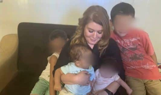 Sonya Abbas visited her family at the al-Hawl camp in July. 