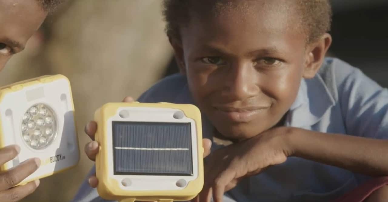 The lights are small, portable and waterproof and Julia said they’re perfect for kids her age and younger to use especially in the tropic conditions of PNG. 