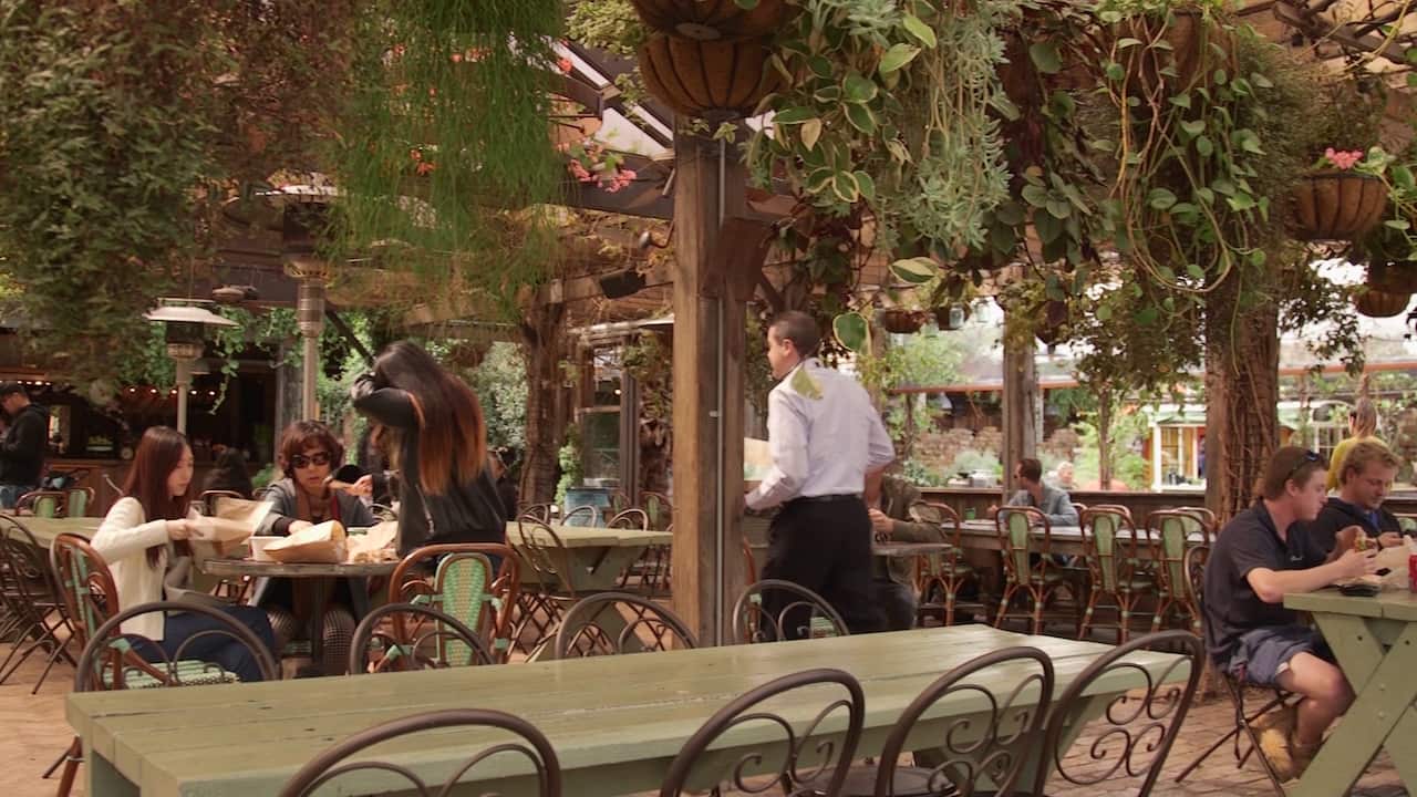 The Potting Shed is one of the Grounds' outdoor eating spaces.