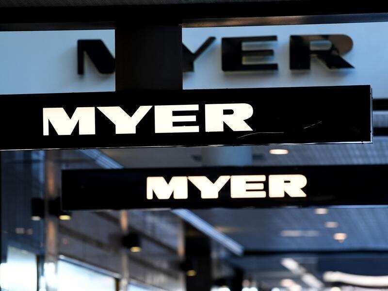 Myer sign in Brisbane.