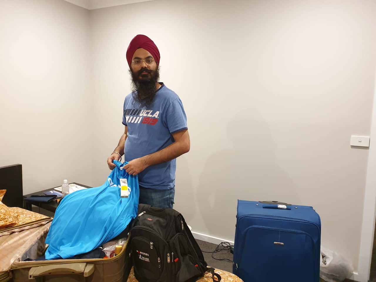 Indians travelling home