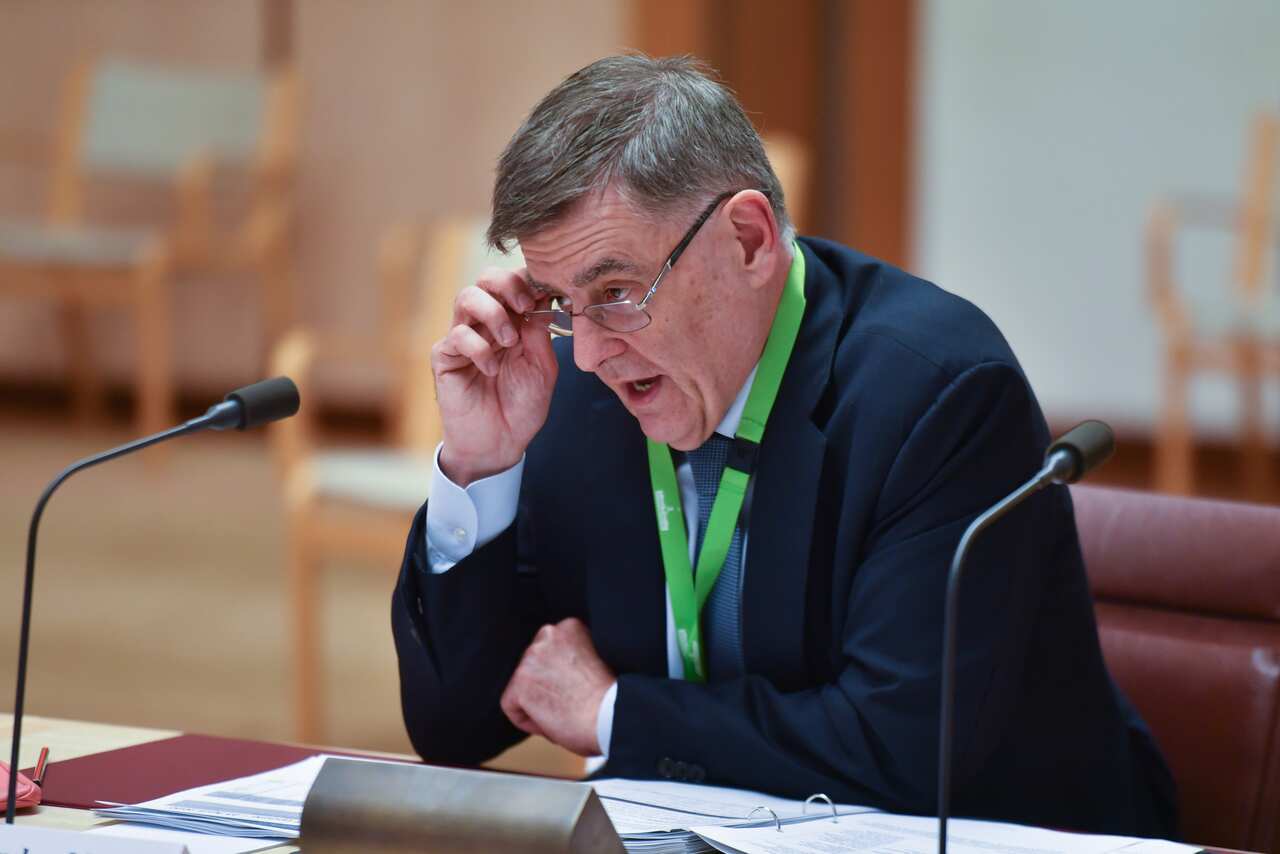 Chief Medical Officer Professor Brendan Murphy appears before a Senate Inquiry Select Committee on COVID-19.