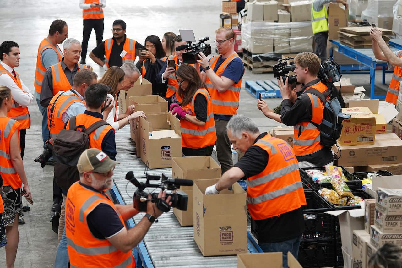 Foodbank operations in Melbourne in 2018.