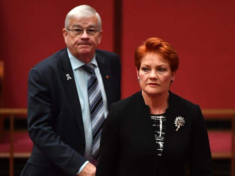 One Nation Senator Brian Burston has quit the party, over a split with leader Pauline Hanson.