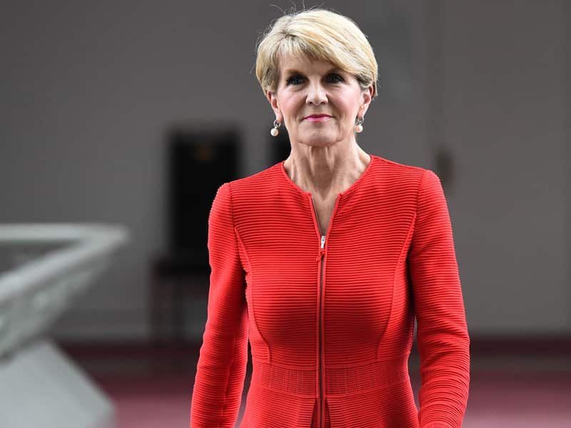 Minister for Foreign Affairs Julie Bishop