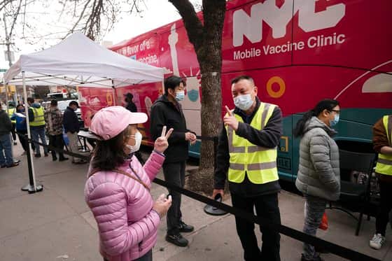  covid vaccine tourism in NYC, US