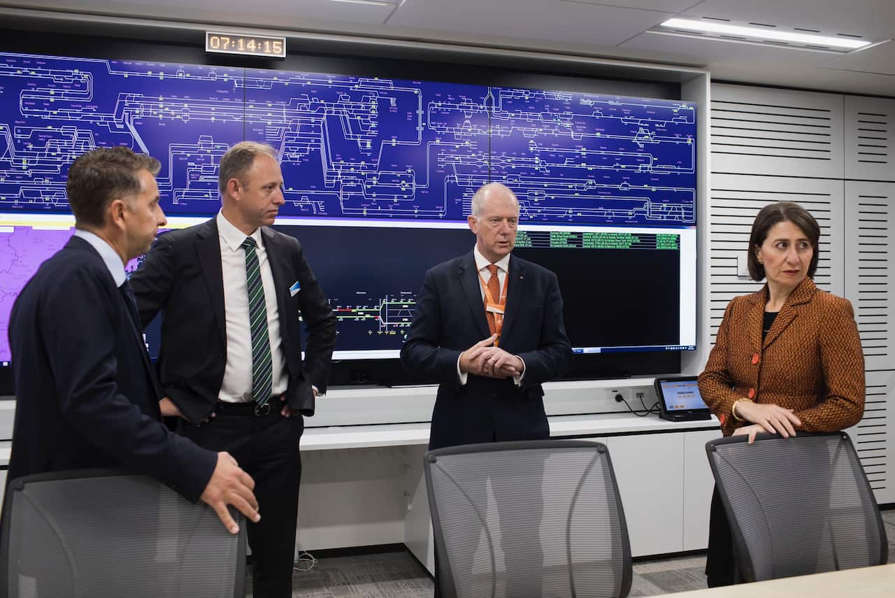 Rail Operation centre opens at Sydney. (Twitter/@@GladysB)