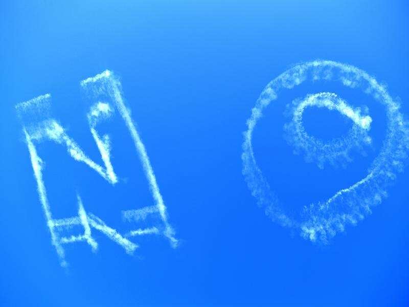 NO skywriting is seen over the CBD in Melbourne