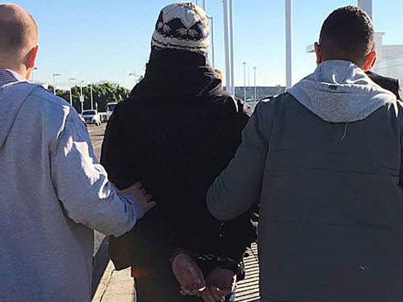 A man is arrested at Sydney Airport
