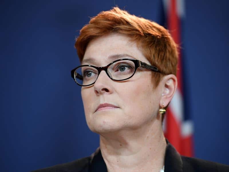 Australian Defence Minister Marise Payne