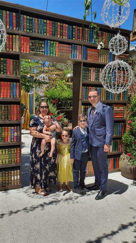 Mr Towke and his family today