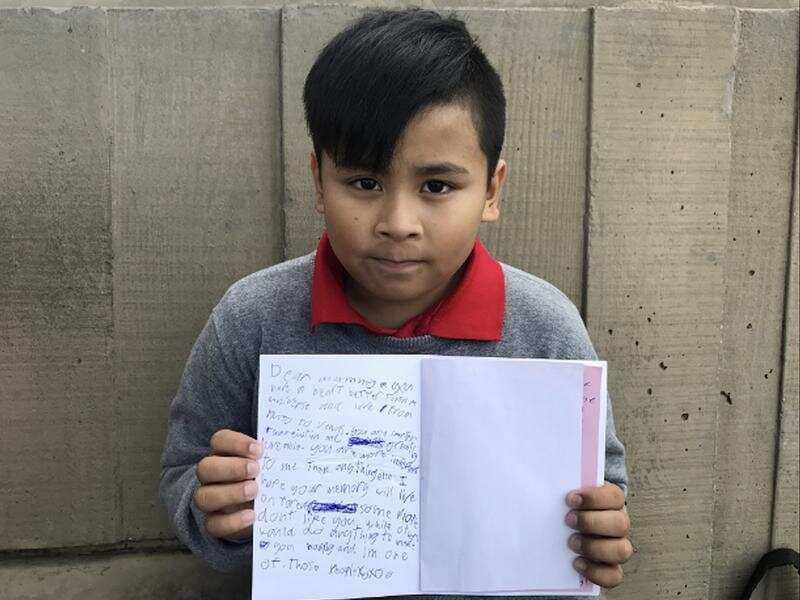The 8-year-old son of Bernadette Romulo