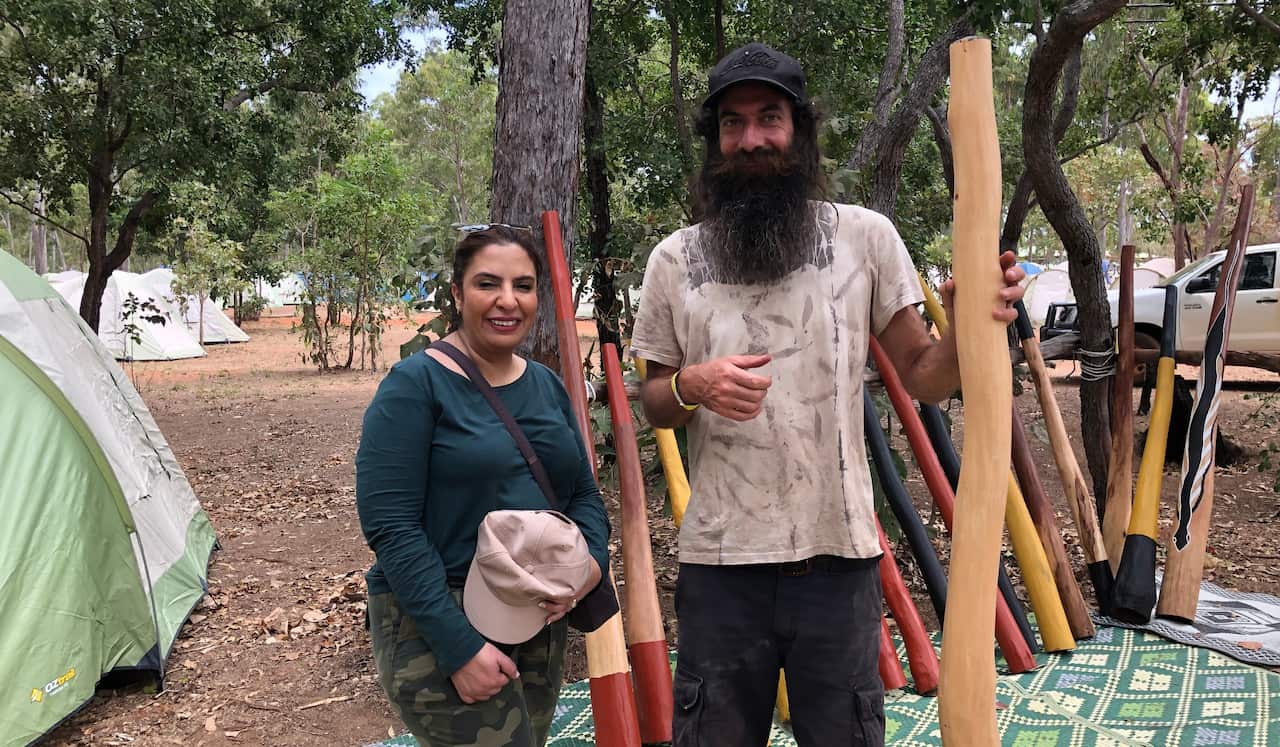الزميلة سناء وهيب في مهرجان غارما