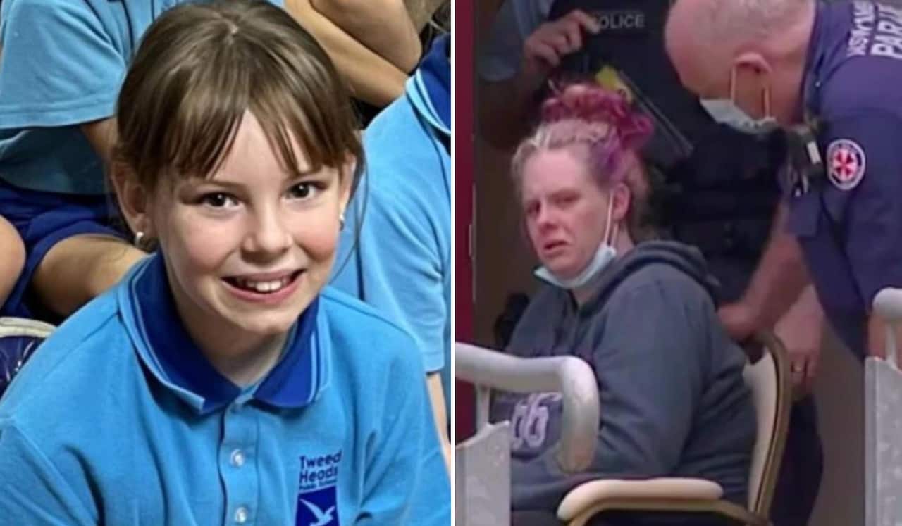 Charlise Mutten’s mother was staying at a caravan park 80km away from a wedding venue where the nine-year-old was murdered.