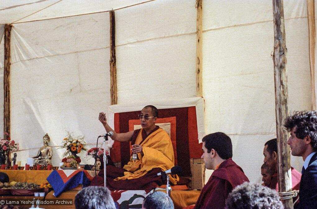 Dalai Lama speaks at a retreat center in Granada, Spain