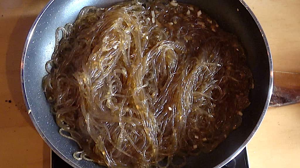 K Food Recipe: Japchae with starch noodles 