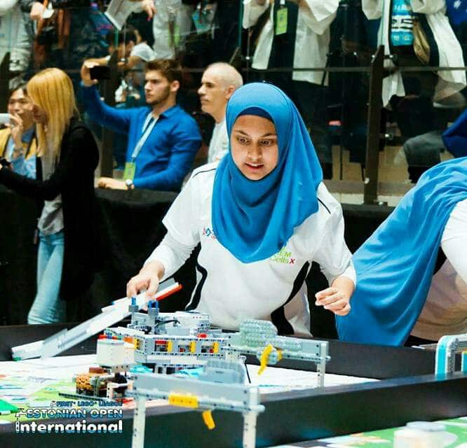 Dania Syed at First Lego League Estonia