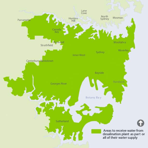 sydney water desalination map 