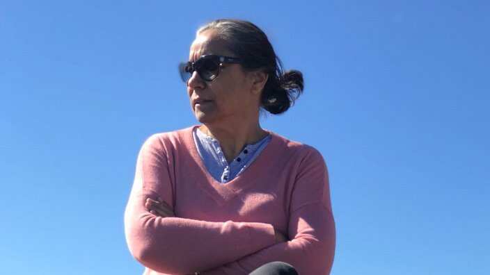 Davi Davinder Kaur, a visiting journalist from Punjab (India)