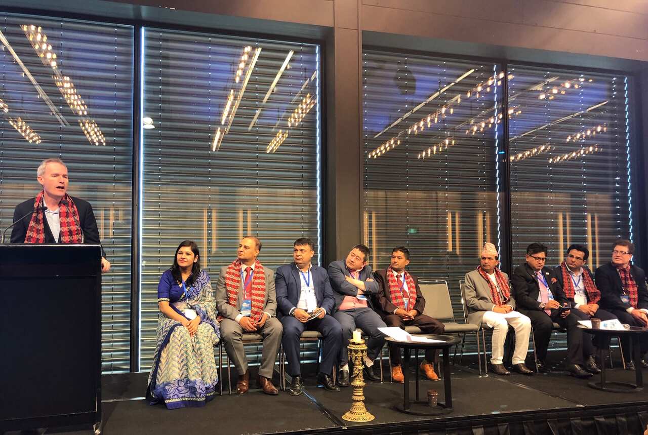 Immigration minister David Coleman making election promise for Nepali community in Sydney.