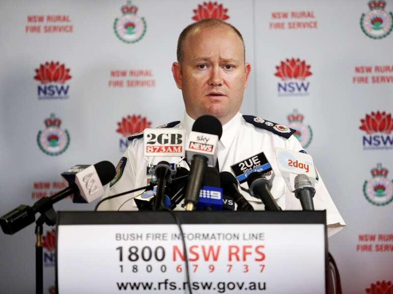 RFS Commissioner Shane Fitzsimmons.