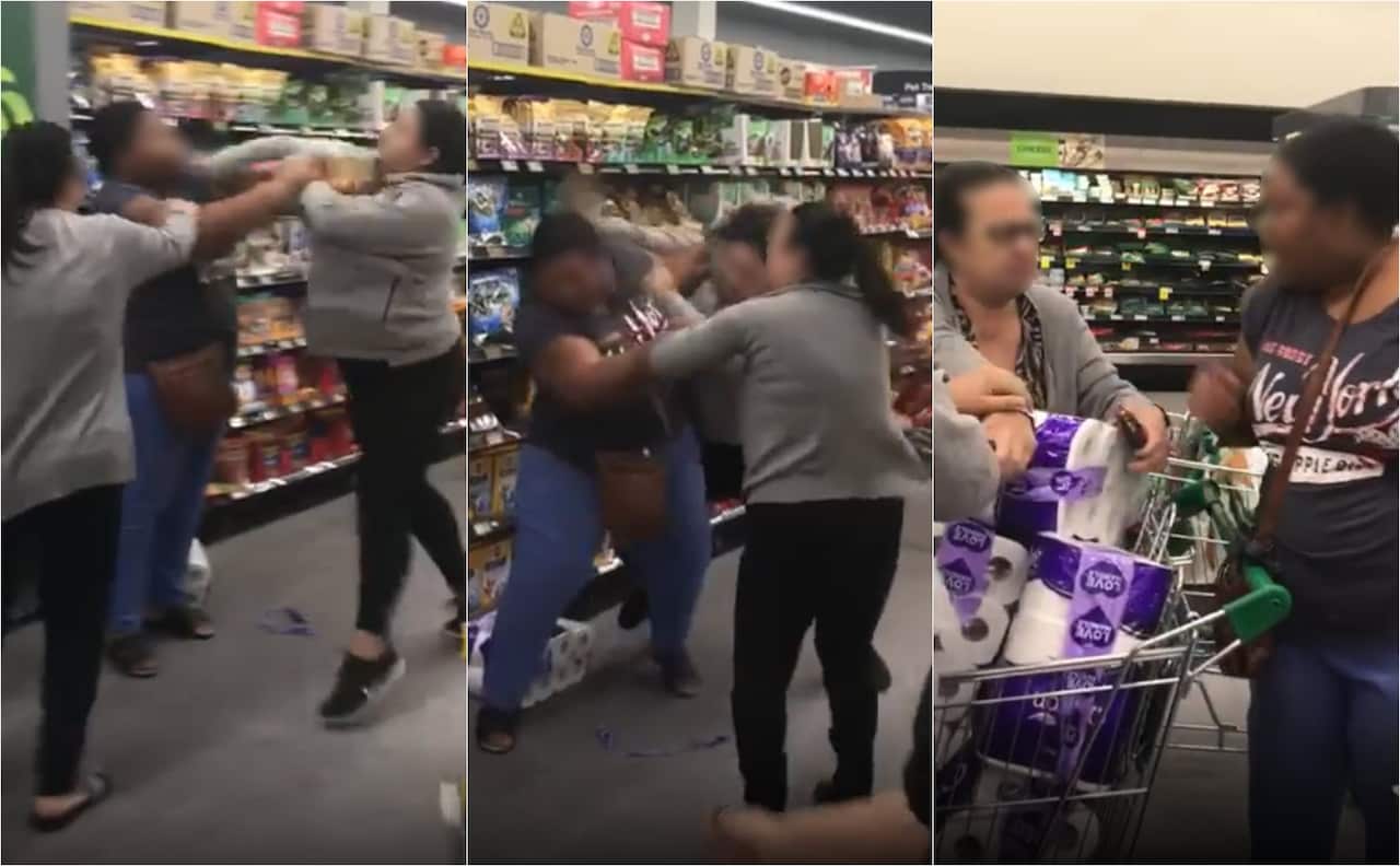Footage of the incident went viral on social media in March amid widespread panic buying of toilet paper.