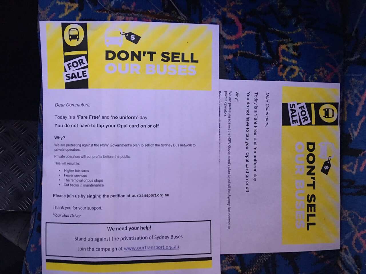 This ad on the bus today