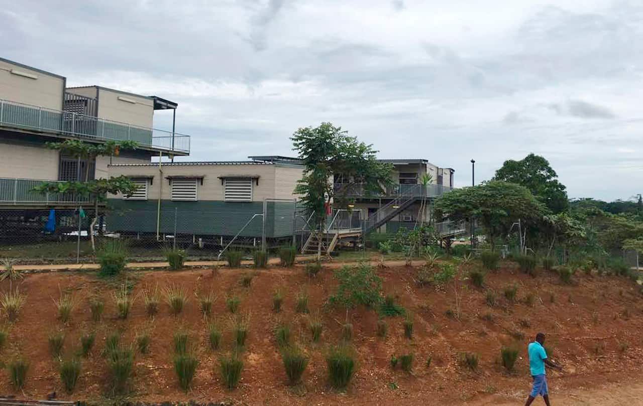 The East Lorengau Refugee Transit Center on Manus Island, Papua New Guinea.