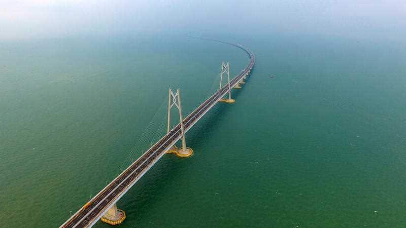 World's longest sea bridge, Hongkong-Zhuhai-Macau bridge