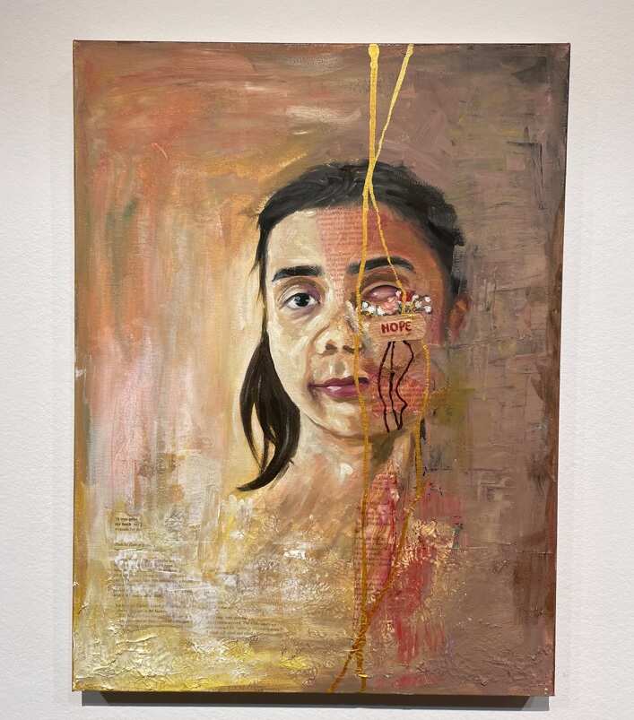 A piece from the exhibition My Life My Story.