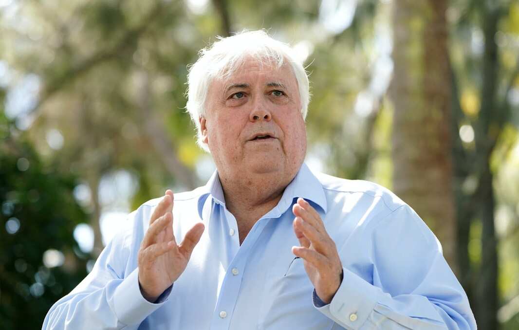 Clive Palmer on the Gold Coast in August 2020