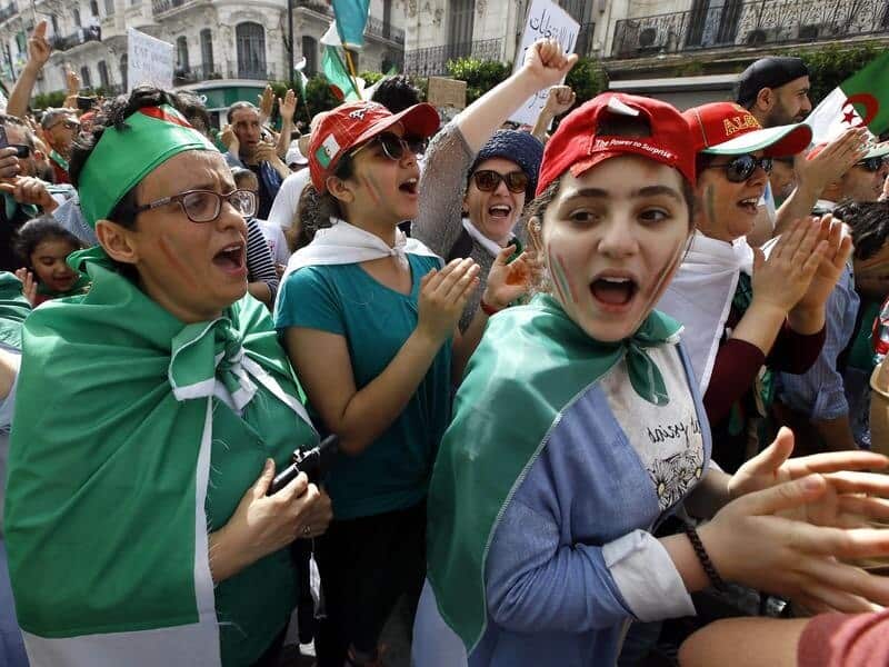 Algerian protesters