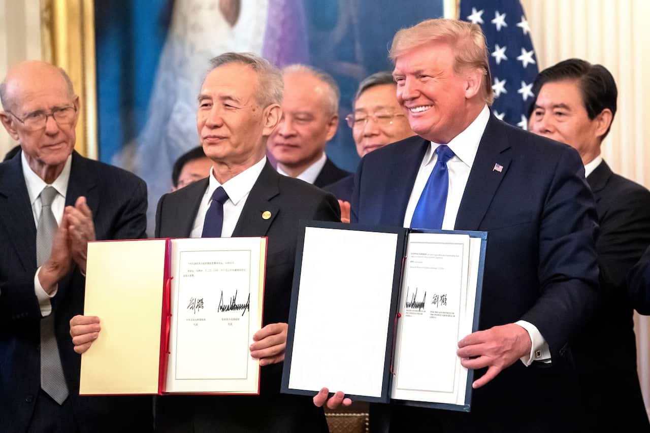 China and the US has agreed to phase one of their trade deal.