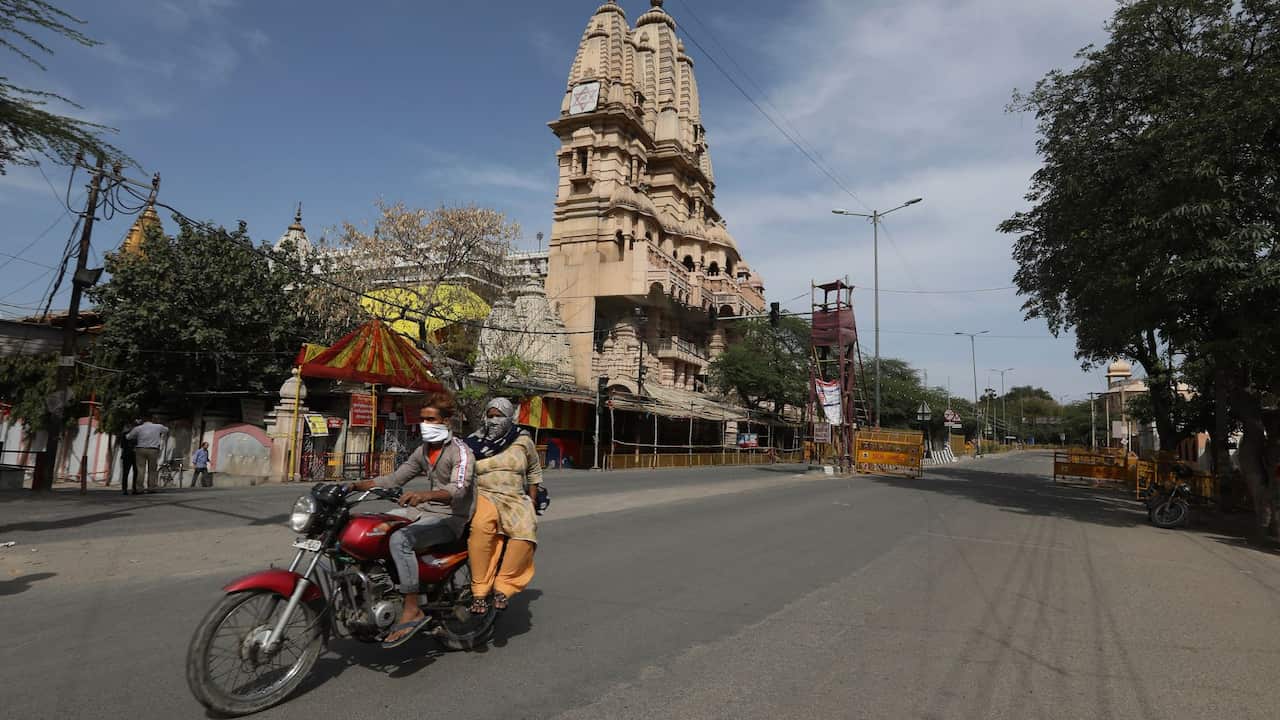 Indian Capital New Delhi during Covid-19 lockdown