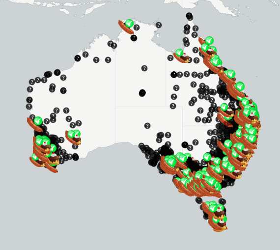 Democracy Sausage Map (Image: Democracy Sausage) 