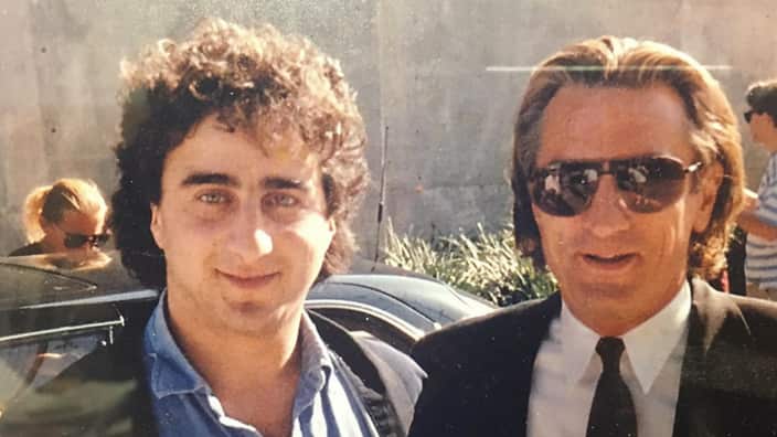 Peter Kalos (L) with Robert De Niro (R) in older photo