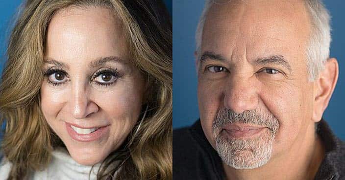 Radio hosts Judi Franco (L) and Dennis Malloy (R) 